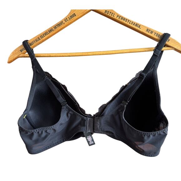 VS floral lace & mesh push up bra black Convertible Straps For Extra Support 38C - Picture 6 of 8